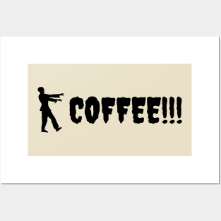 Coffee Zombie Posters and Art